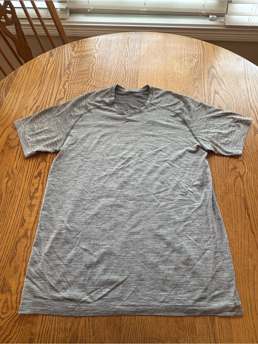 Lululemon Metal Vent Tech Short Sleeve Shirt Gray Space Dye Heather Men’s M